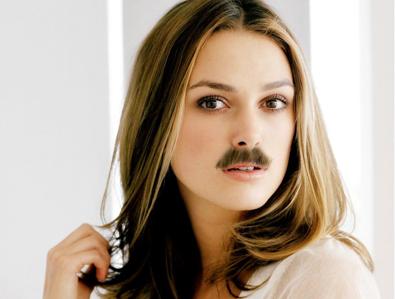 Actresses with mustaches