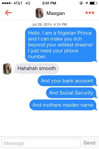 Epic Messages Sent On Tinder