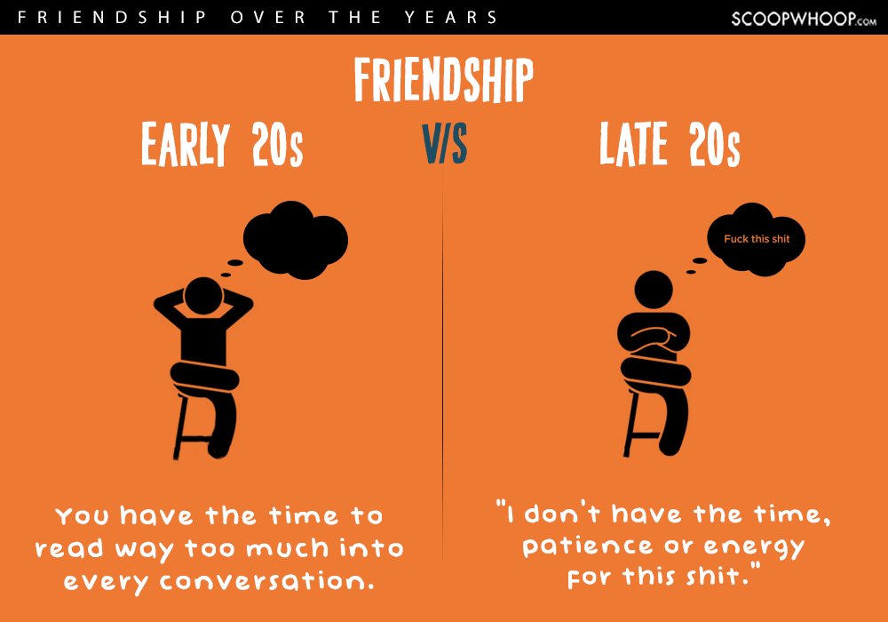 early twenties vs late twenties friendships 16
