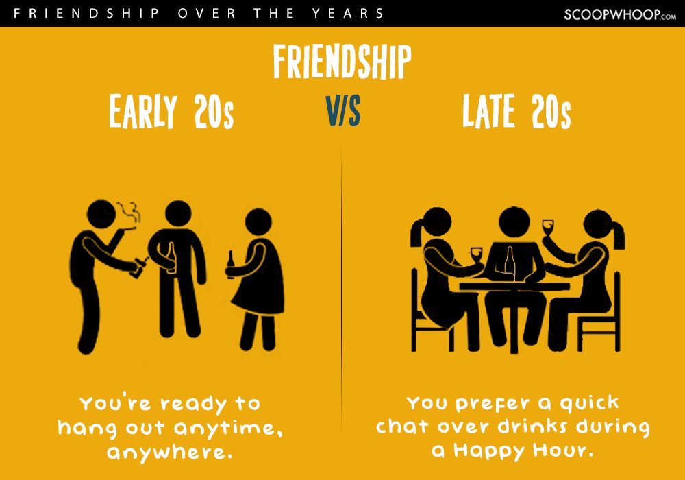 early twenties vs late twenties friendships 5