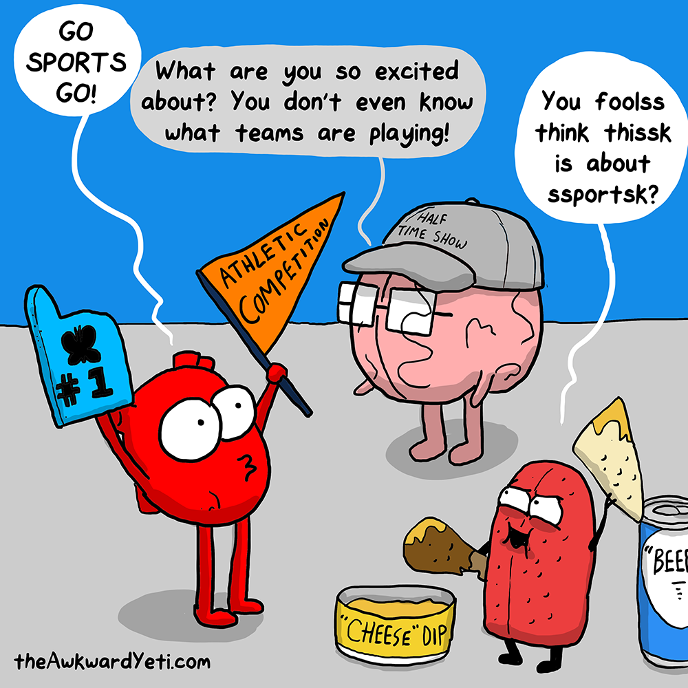 thebrain and heart comic