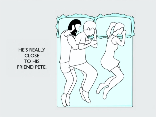 sleeping position say about your relationship 2