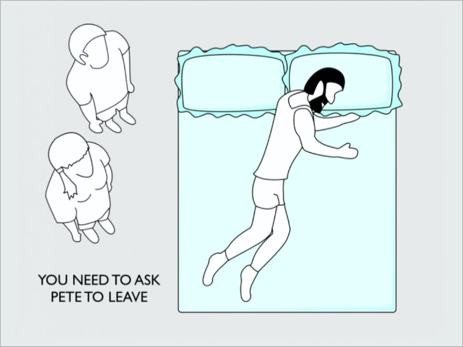 sleeping position say about your relationship 9