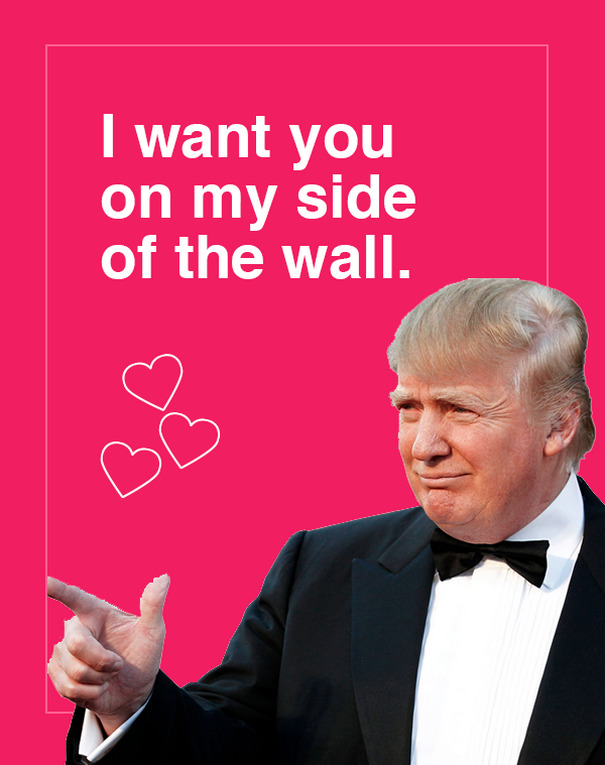 trump valentine cards