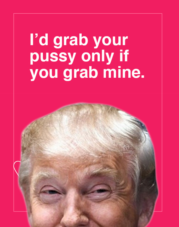 trump valentine cards