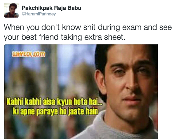 tweets about exam