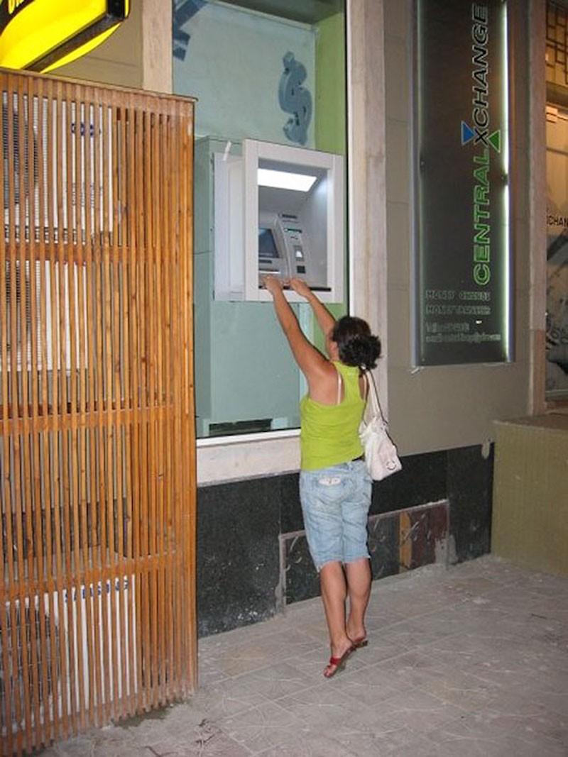 withdrawing cash