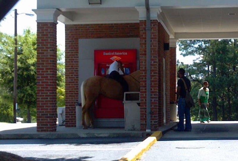 withdrawing cash