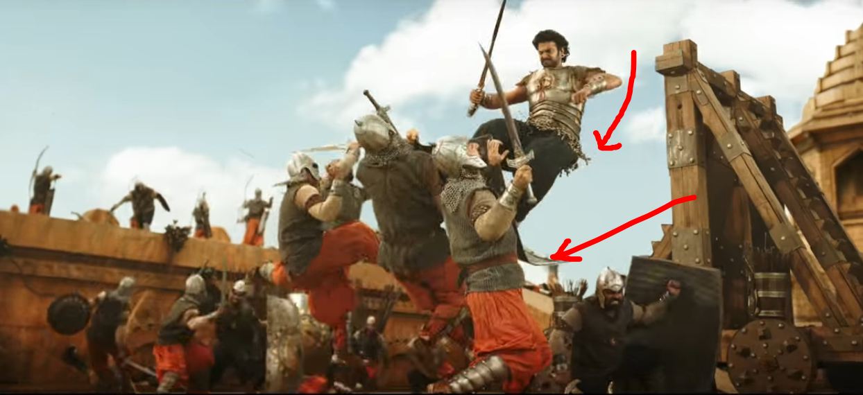 Bahubali 2 trailer mistakes