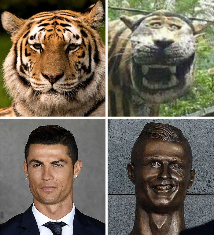 20 Pics Of The Funniest Reactions To Cristiano Ronaldo New Statue
