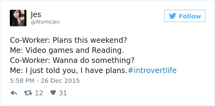 introverts tweets