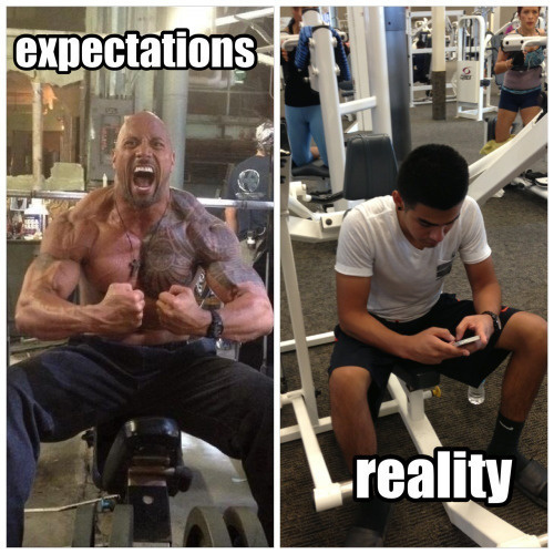 reality vs expectation photos