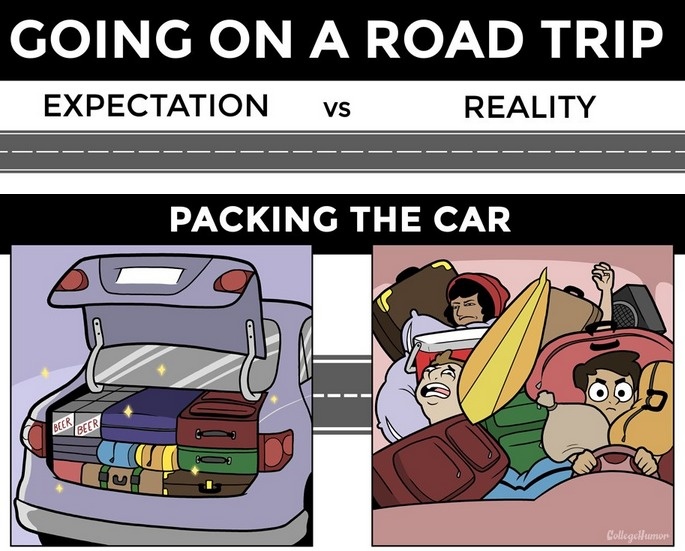 reality vs expectation photos