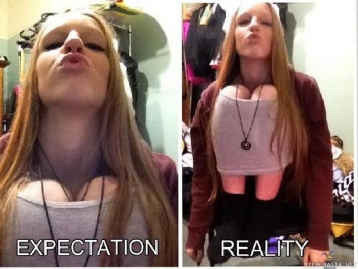 reality vs expectation photos