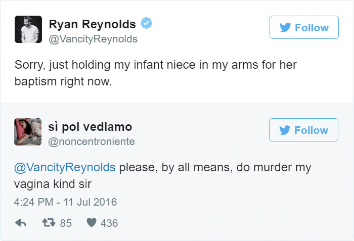 ryan reynolds funny tweets