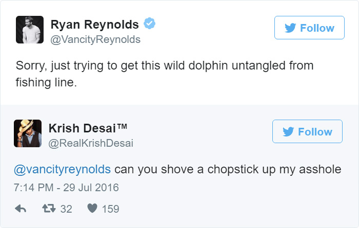 ryan reynolds funny tweets