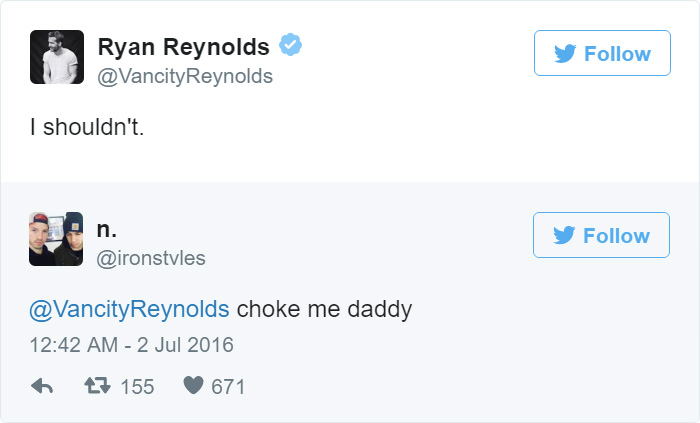 ryan reynolds funny tweets