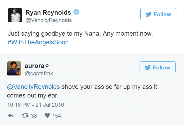 ryan reynolds funny tweets