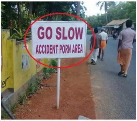 crazy indian signs