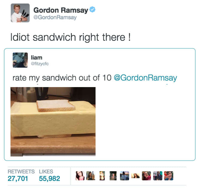 funny gordon ramsay tweets