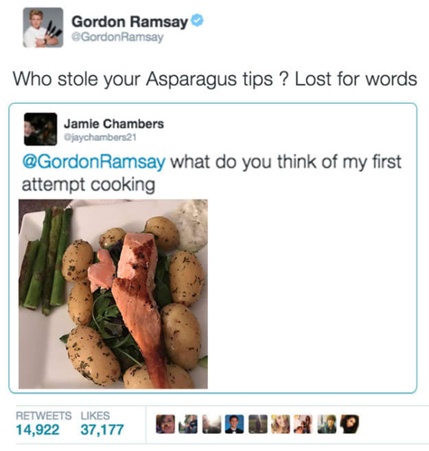 funny gordon ramsay tweets