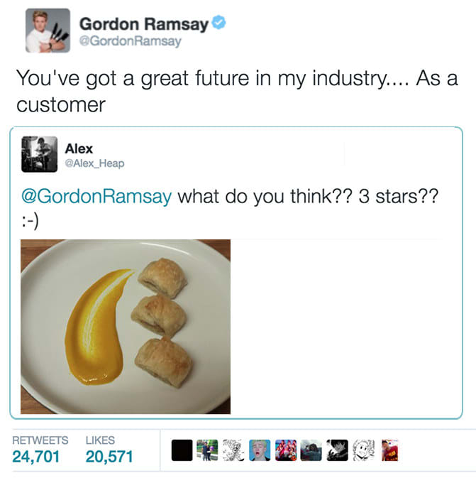 funny gordon ramsay tweets