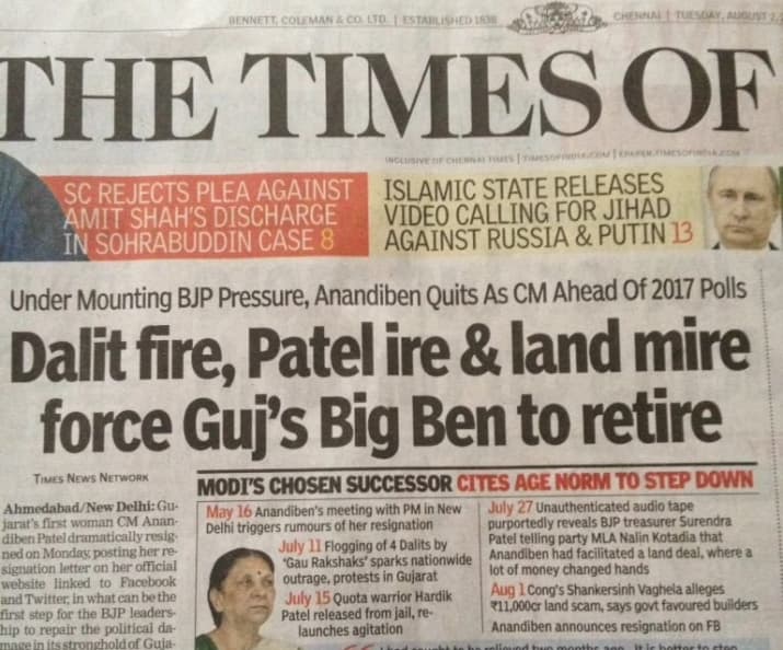 funny times of india headline