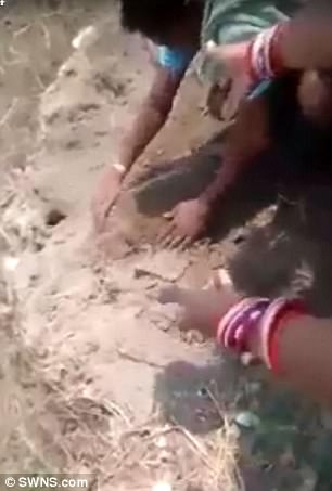 newborn baby girl buried alive