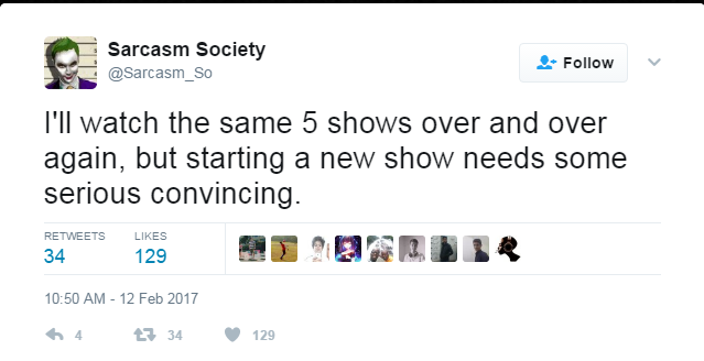 sarcasm society tweets