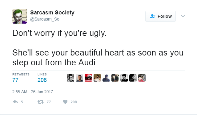 sarcasm society tweets