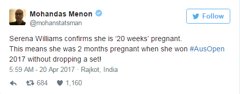 serena williams pregnant reactions