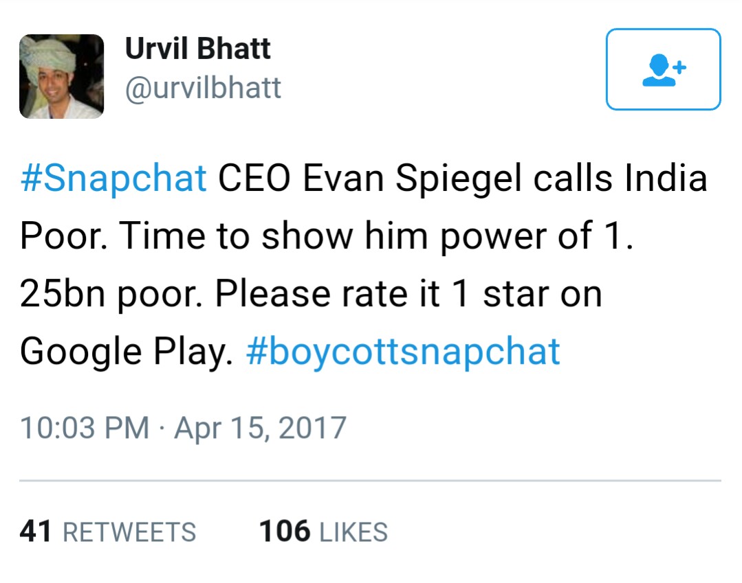 snapchat CEO statement