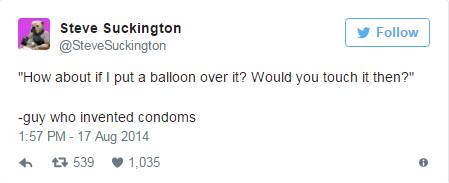 condoms tweets