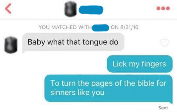 funny tinder interactions