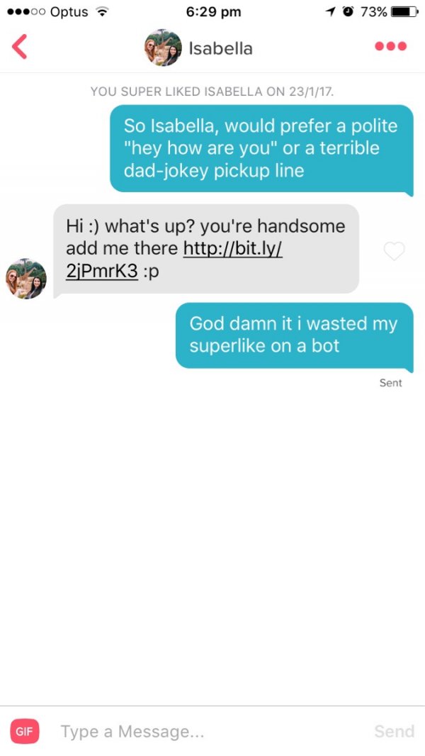 funny tinder interactions