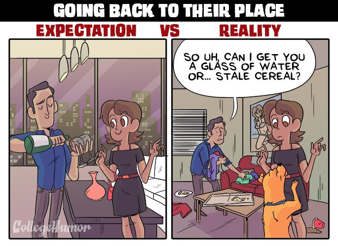Reality Vs Expectations Relationships Comics That Perfectly Show The Small Differences In Life