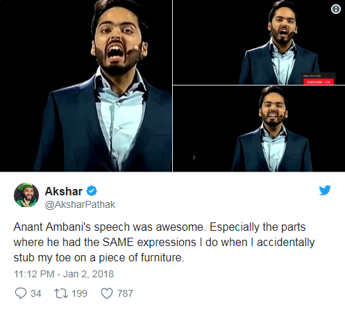 Anant Ambani Gave A Speech & Twitter Got Its First Meme Of 2018 « Page 2 of  3 « Reader's Cave