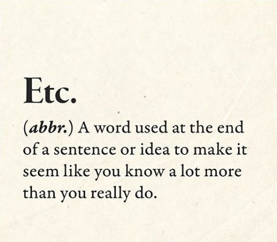 Brutally Honest Definitions