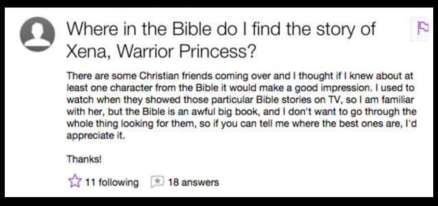 Hilarious Yahoo Questions