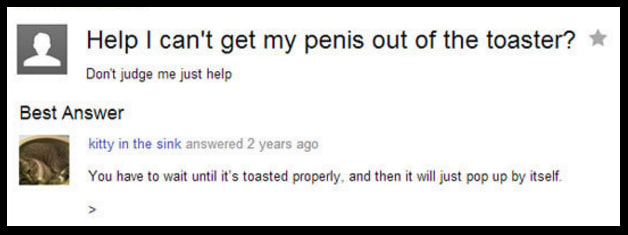 Hilarious Yahoo Questions