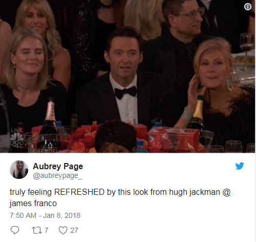 hugh jackman reaction